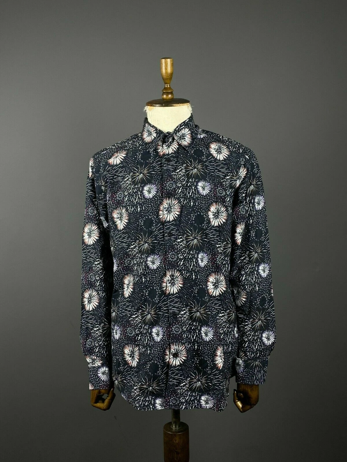 Joe Browns Black Floral Long Sleeve Button Down Shirt Size L / UK 42 / US 44