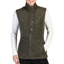 Exofficio Sz S Calluna Vest Olive Space Dye Plush Fleece Wicking Nwt $90