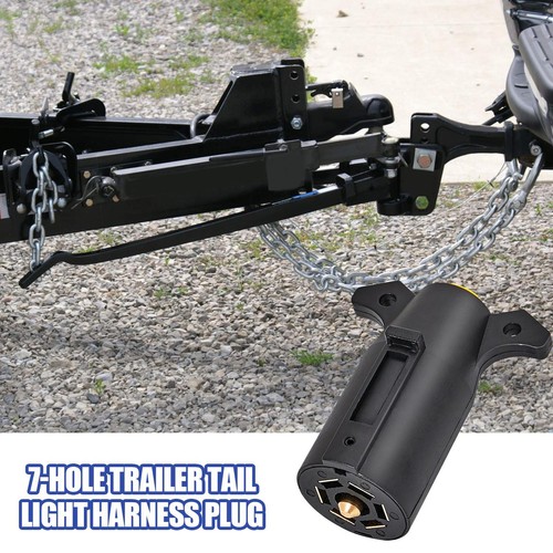 7 Pin Trailer Connector 7 Way Trailer Light Adapter Plug Trailer Plug decent - Picture 2 of 9