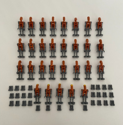 29x LEGO STAR WARS Minifiguren ''ROCKET BATTLE DROID'' + Commander sw0228/sw0227