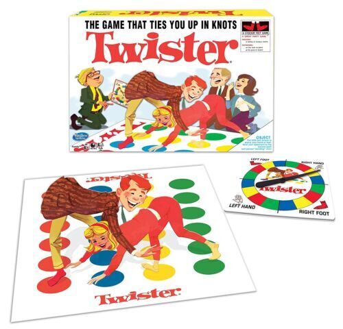 Jeux de fête pour adultes, Fun Twister Game Night for Group and Family,  Birthday Party Games for Kids 4-8 8-12, Shaking Swing Ball Toys with 24