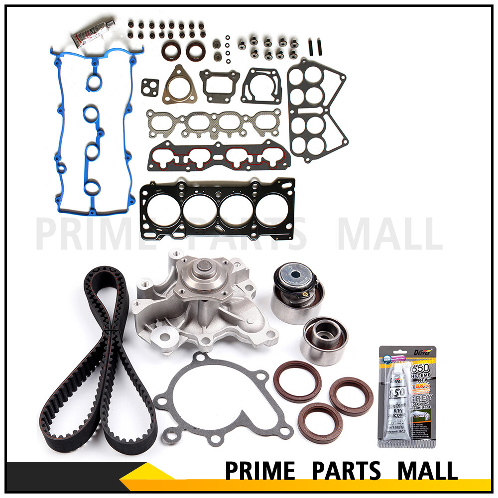 Water Pump Head Gasket Set Timing Belt Kit For 0103 Mazda Protege 2.0L
