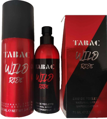 Tabac Wild Ride 3-er Sparset mit 2 x Eau de Toilette Spray a 75 ml + 150 ml Deo