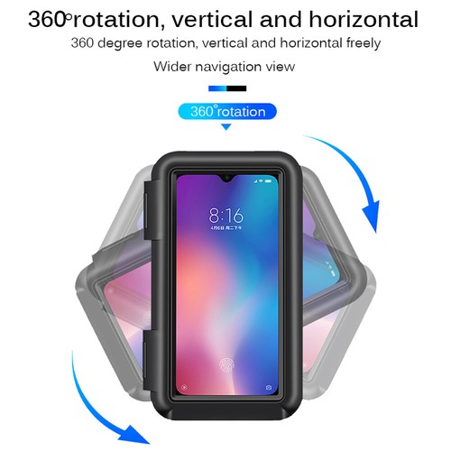 Handyhalterung Fahrrad Motorrad Universal 360° Handy Halter Smartphone Bike MTB - Zdjęcie 6 z 12