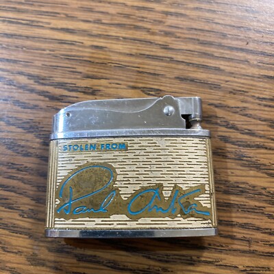 Vintage 1960's Brother-Lite Stolen From Paul Anka Flat Lighter