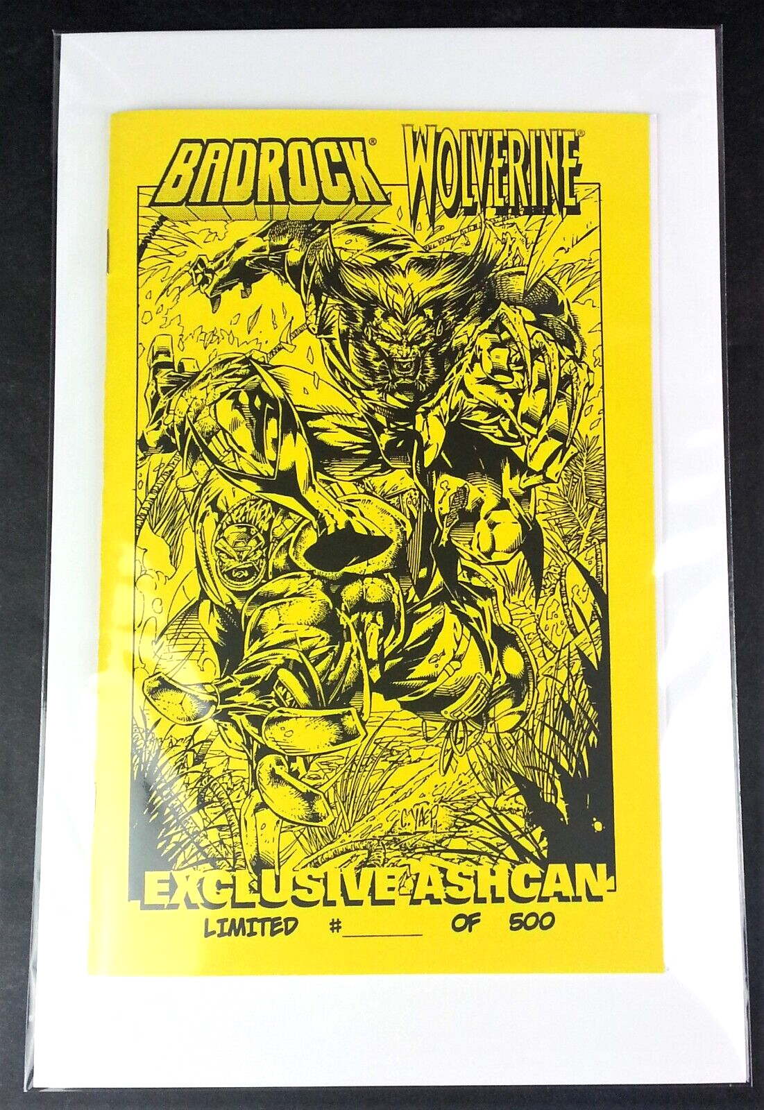 Badrock Wolverine Exclusive Ashcan 1996 Limited Edition #__/500 Yellow Cover