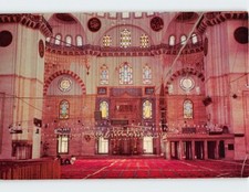 Postcard Interior of the Blue Mosque Istanbul Turkey