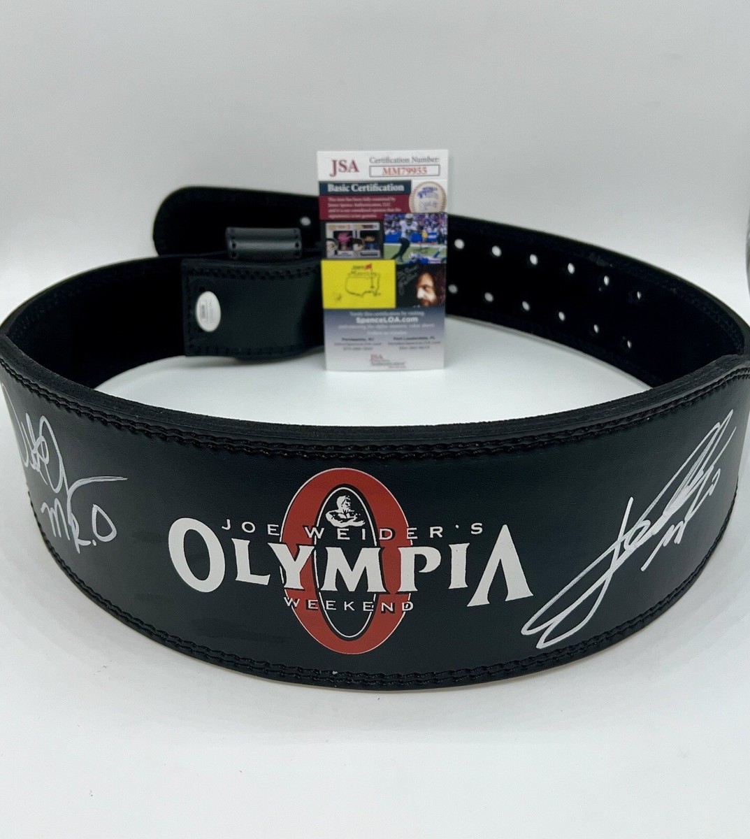 DEXTER JACKSON & JAY CUTLER MR. OLYMPIA HAND SIGNED WEIGHTLIFTING
