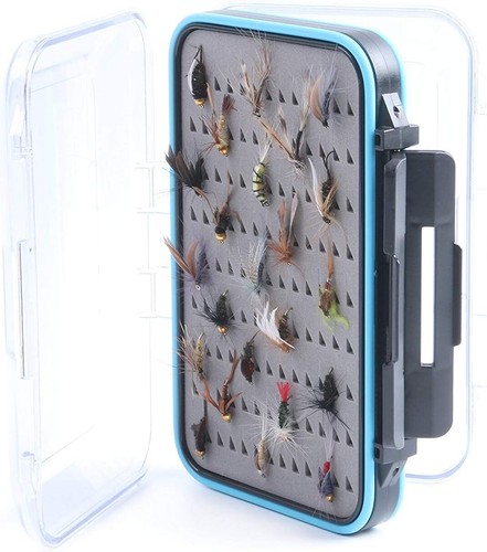 Aventik Fliegenangelbox Vorrichtung Box Wasserdicht Streamer Fliegenkoffer 2 Seiten durchsichtig Deckel - Bild 19 von 44