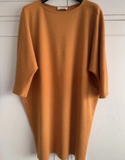 Toast Cotton Mohsir Mix Tunic Dress Mango Colour Size 10