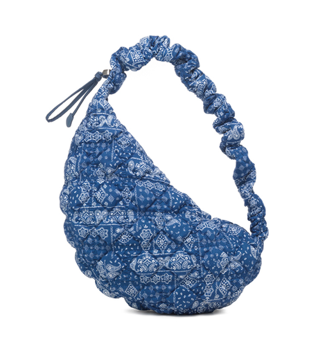 CARLYN Paisley Cozy L HH75141020 Blue Large Cotton Shoulder Tote Bag Korea - 第 11/13 張圖片