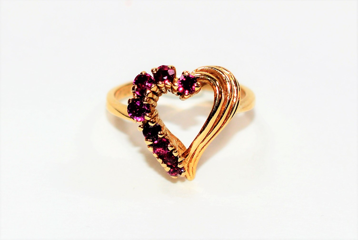 Natural Ruby Ring 14K Solid Gold .48tcw Gemstone … - image 1