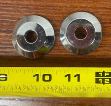 NOS 1950s Pontiac dashboard switch or radio controls bezels, application unknown