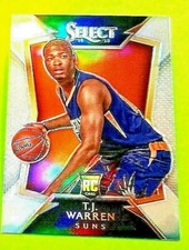 2014-15 SELECT SILVER WARREN T.J  PRIZM #92 SILVER REFRACTOR MT TJ T.J.