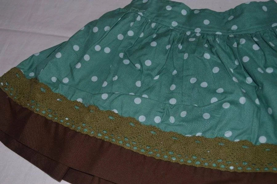 Falda Persnickety Niñas Otoño Talla 6 Pinos Esmeralda Hecha en EE. UU. Foto 2 de 3