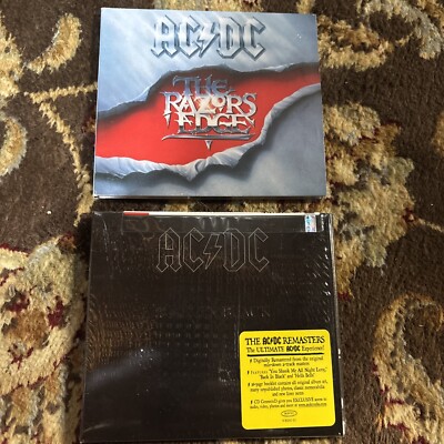 AC/DC - Back in Black ,sealed Deluxe Ed, Rmst And The Razors Edge