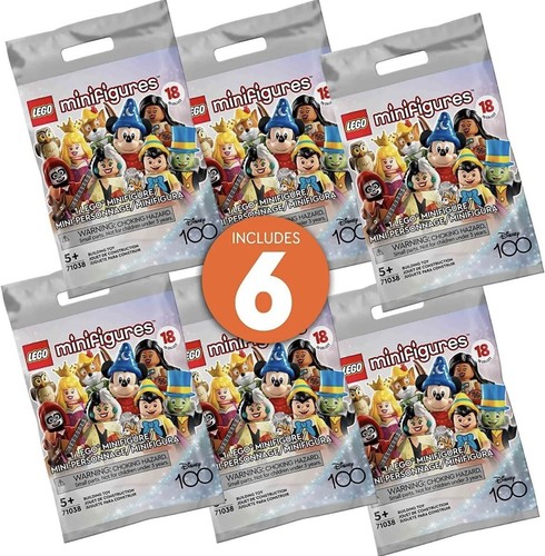 LEGO MINIFIGURES: Minifigures Disney 100 6 Pack/Bags in Box 66734 NEW / SEALED - Picture 2 of 5