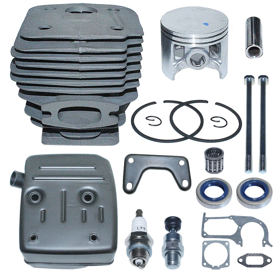 Sello de aceite silenciador cojinete de pistón cilindro 58 mm para bujía Husqvarna 395 395XP Foto 3 de 4