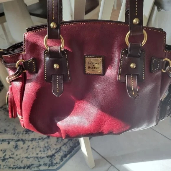 Dooney Bourke Florentine Toledo Winged Satchel in Bordeaux eBay