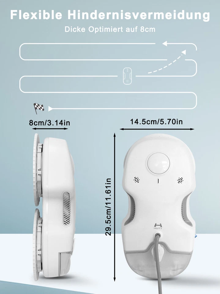 HUTT Fensterputzroboter C65 Automatischer Roboter Fensterputzer Fenstersauger - Bild 3 von 4