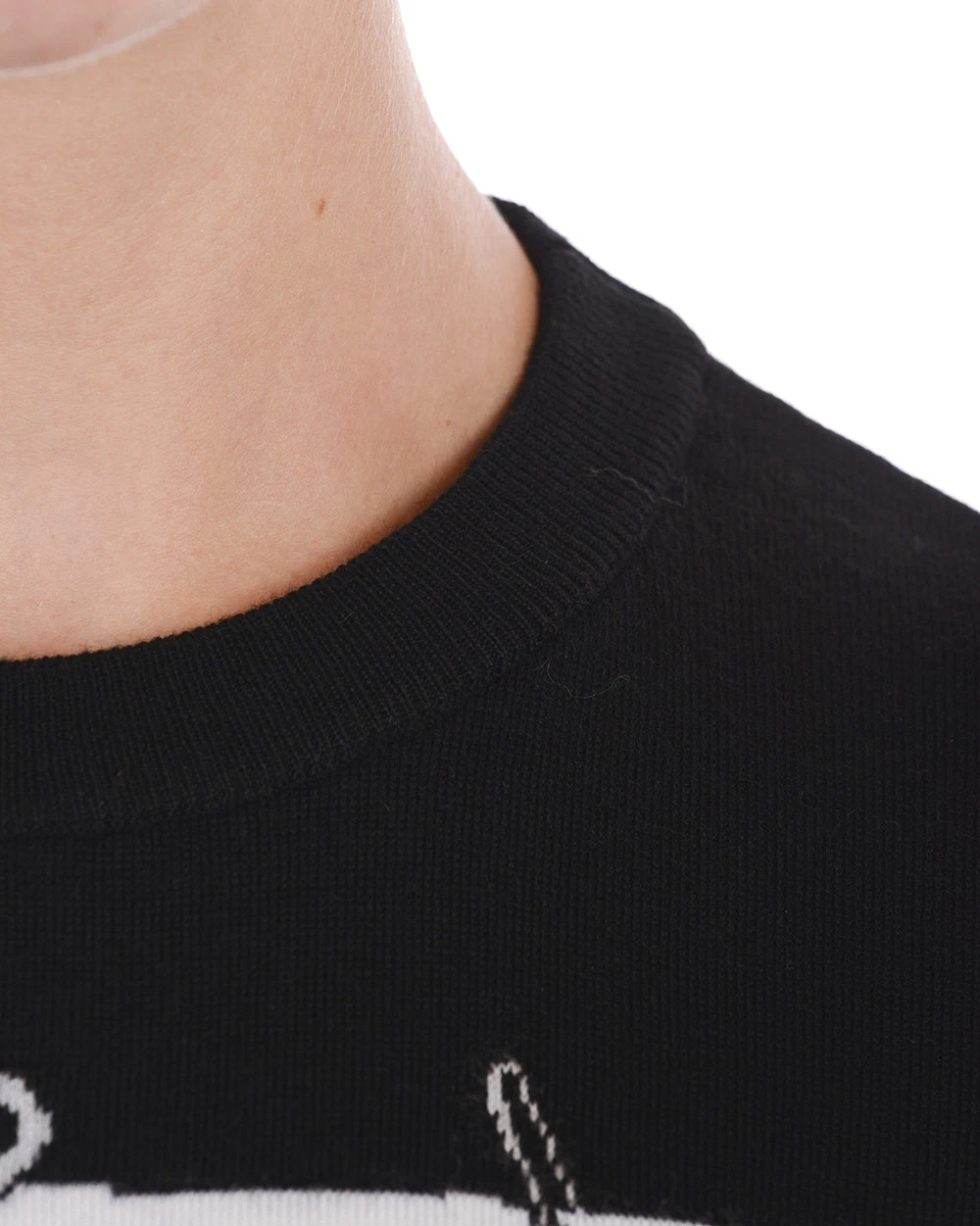 Vestito Moschino Dress A I Lana MADE IN ITALY Donna Nero V04935501 1555