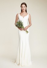 BHLDN, Minimalist, Nicole Miller Wedding Dress, Abigail, NWT, Sz 4