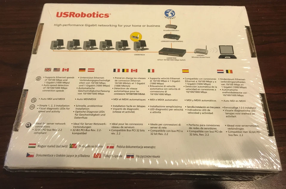 USRobotics 10/100/1000 Gigabit Ethernet PCI Adapter 7902A USR997902a - Image 2 of 4