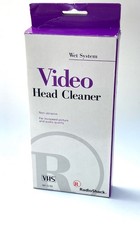 NEW Radio Shack VHS Video Non-Abrasive Wet Head Cleaner Cassette Tape For VCR