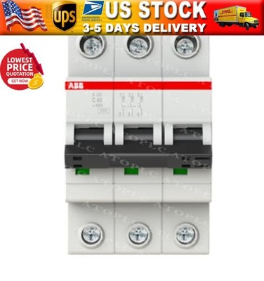 1PC New ABB Micro circuit breaker S203-C80 3P 80A #LL