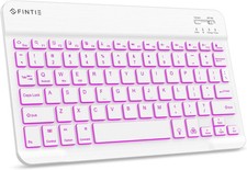 Fintie 10-Inch Ultrathin Wireless Bluetooth Backlight Keyboard, 7 Color Backlit