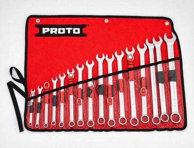 NEW Proto J1200FASD-TT 15-Pc SAE Tether-Ready Combination Wrench Set USA