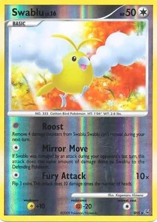 Swablu - SH5 - Pokemon Platinum Ultra Rare NM