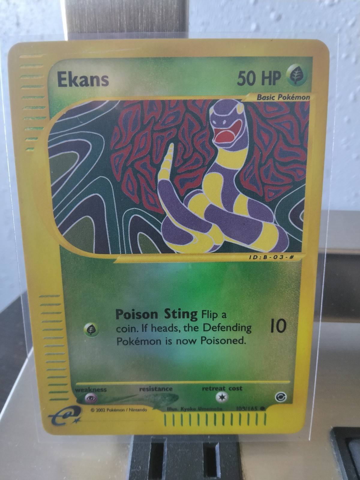 2002 Ekans Expedition 108/165 Reverse Holo Common Pokemon TCG Card Nm