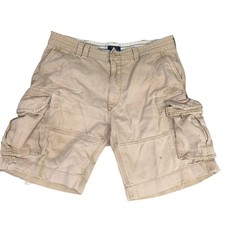 Polo Ralph Lauren Vintage Cargo Shorts Khaki Tan Size 38 THRASHED Y2K