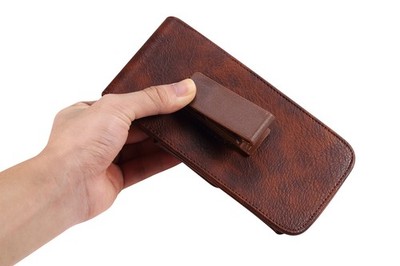 For iPhone 15/15Pro 15Plus/Pro/Max cell phone organizer belt bag PU Leather case