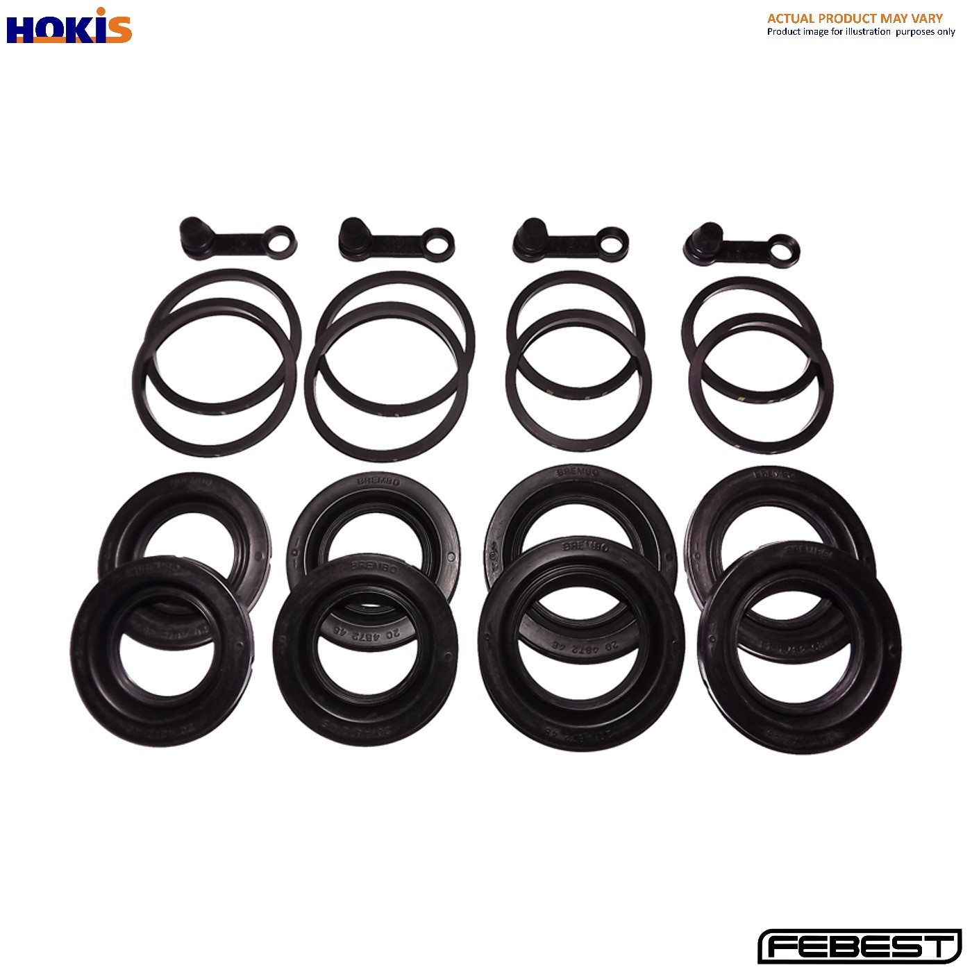 Febest 1675-253F Front Brake Caliper Repair Kit Fits Mercedes C-Class Cls - Image 2