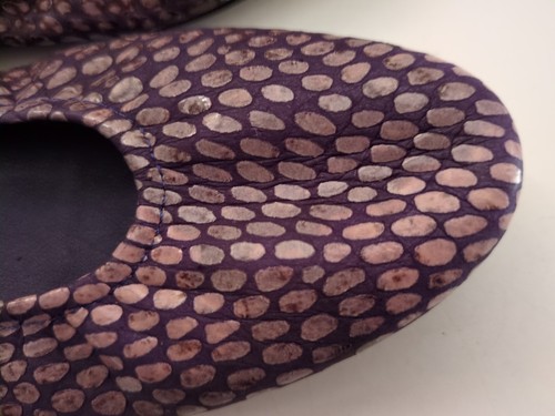 Arche ballerine viola pelle di serpente taglia 36 US 5-5,5 pelle ballerina piatta (KS7) - Foto 9 di 21