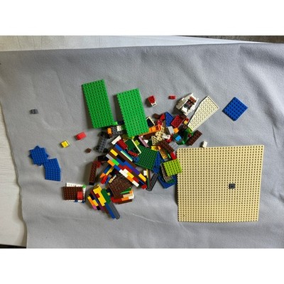 LEGO Mixed Lot Bulk Bricks Baseplates Plates Wheels Assorted Colors 86348