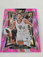 2025 Panini Select WNBA Veronica Burton #90 Concourse Pink Flash Prizm Sun