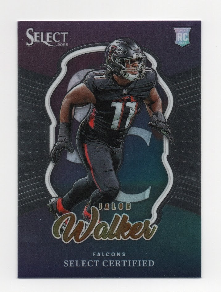 2025 Panini Select - Select Certified Rookies Jalon Walker #9 (RC)