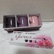 Le Creuset Espresso Mug Cup 100ml Set of 3 Used Shipped From Japan