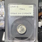 1945-S Mercury Dime MS64 PCGS San Francisco Silver 10C Rattler