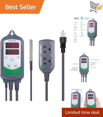 WiFi Digital Temperature Controller Thermostat for Home Brewing and Greenhouse