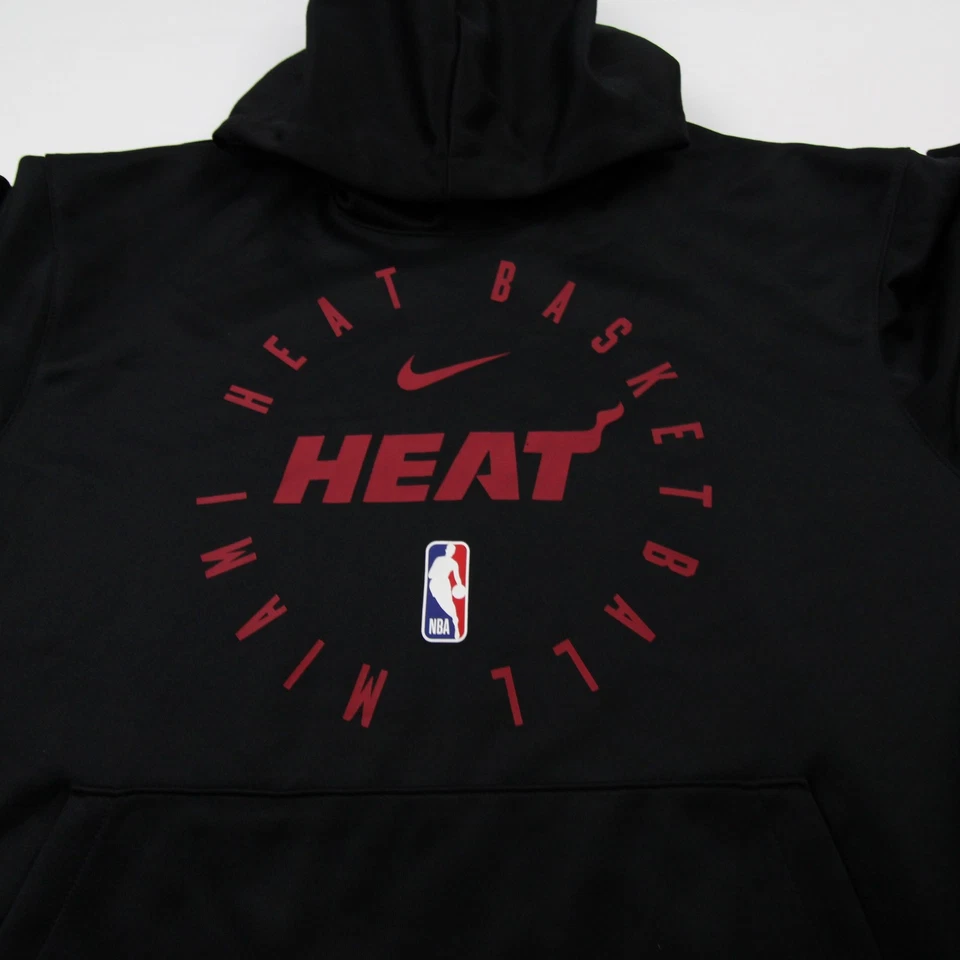 Miami Heat Nike NBA Authentics Sweatshirt Men's Black Used - Image 4 of 4