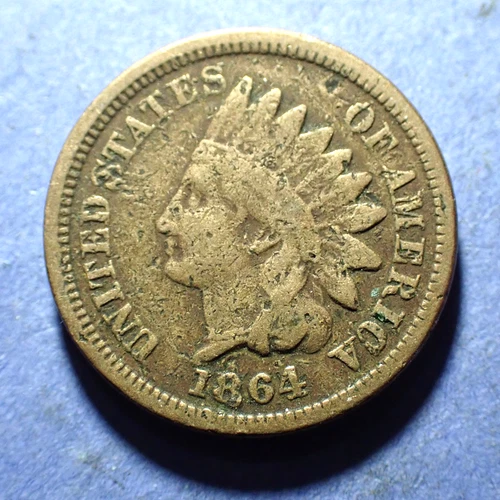 1864 Copper Nickel Indian Cent  VG details