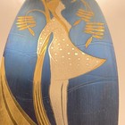 Vintage 1988 USSR Soviet Zlatoust Steel Engraving Panel Art Deco Maiden W/Stand — photo 3