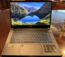 MSI Creator 15, 3K Intel i7 10th Gen, 32GB RAM, 1TB SSD, NVIDIA RTX 2070 Super