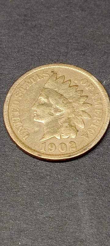 1902 P Indian Head Cent Red Error Very Fine + See Photos 