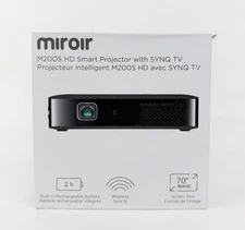 Miroir M200S Portable Smart HD Projector - Black - OB