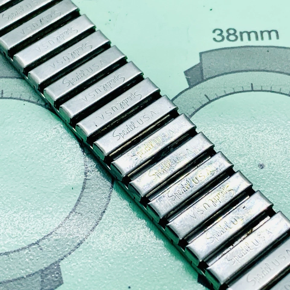 Speidel Expansion Stretch Curved Stainless Vintage 18.45mm Men’s Watch Band - Image 4 of 4